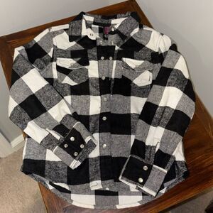 Urban Groove Girls Flannel Long Sleeve Blouse Size 7/8